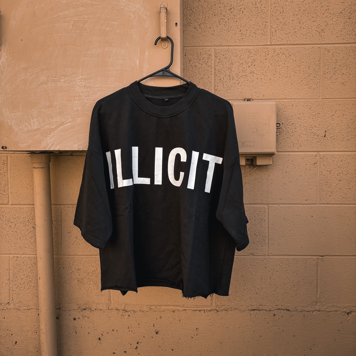 Illicit Oversized Cropped Tee