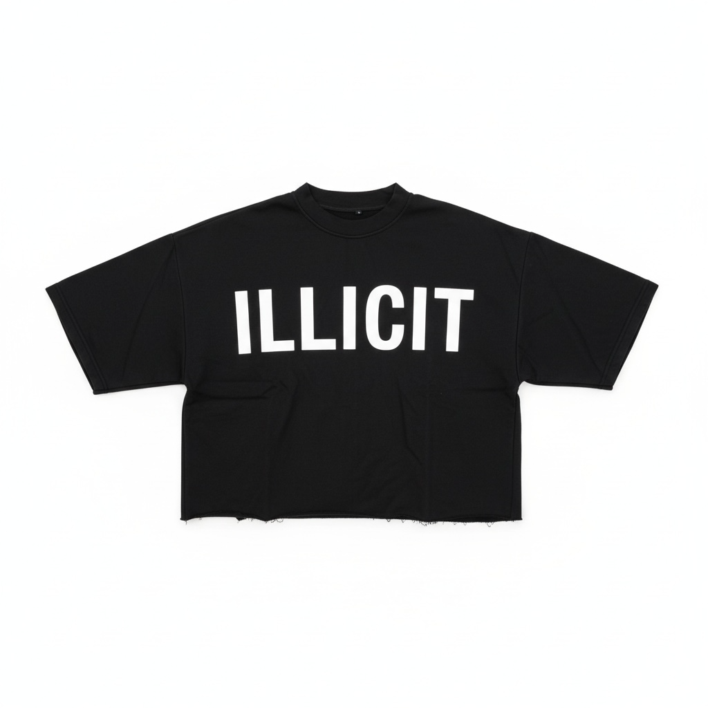 Illicit Oversized Cropped Tee