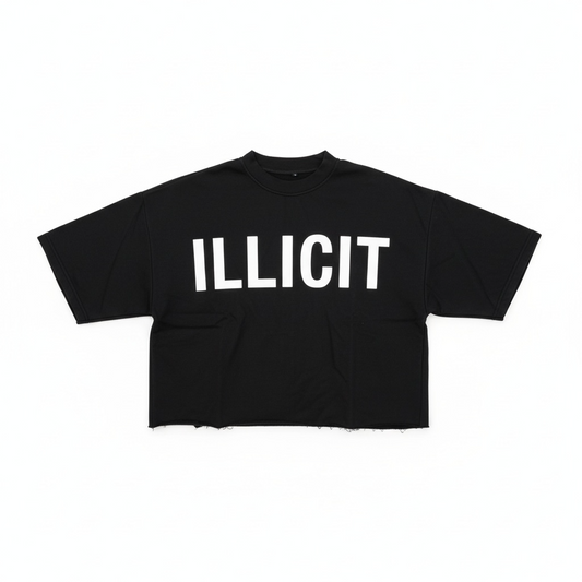 Illicit Oversized Cropped Tee